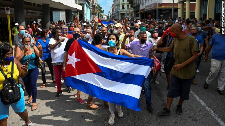 Las protestas en Cuba